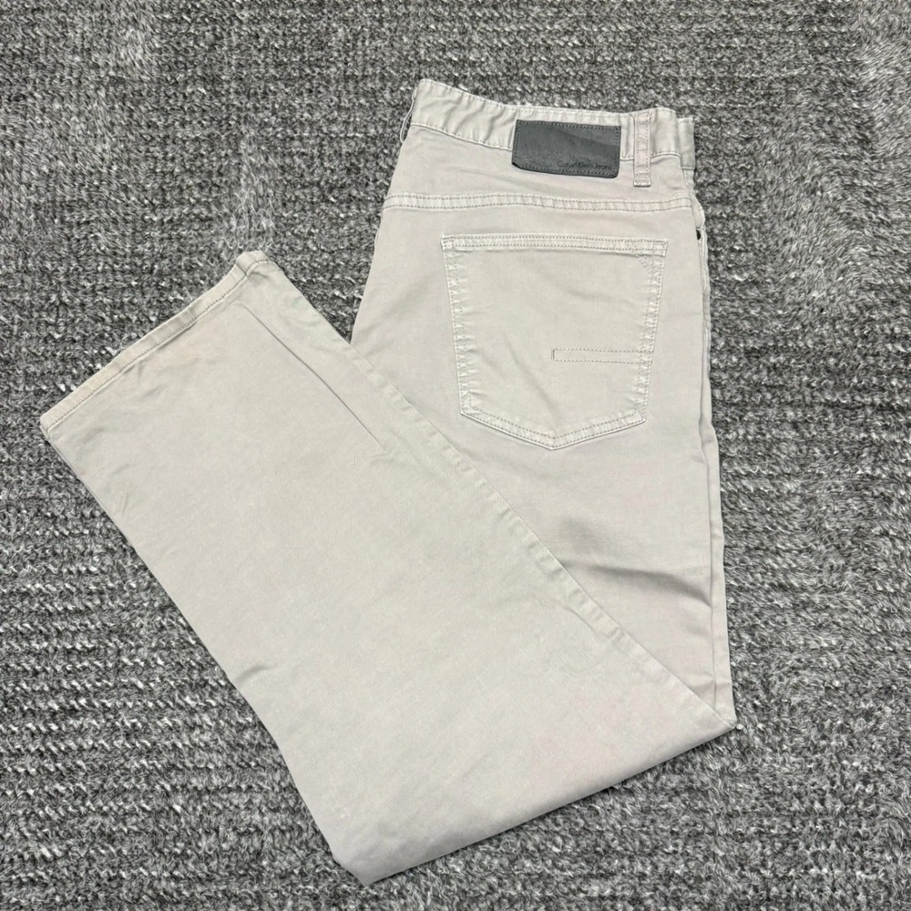 Calvin Klein‎ Jeans Mens Straight Fit Jeans Pants 36x30 Gray Casual